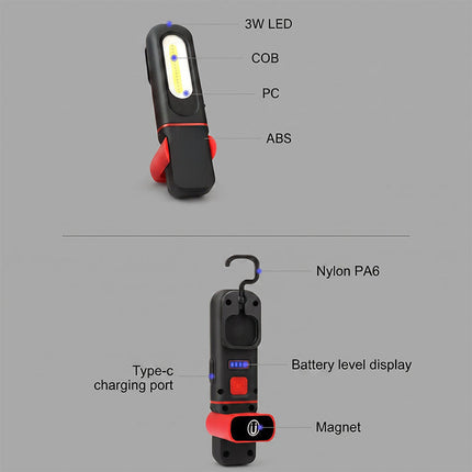 Magnetic LED Work Light with Hook – image 10
