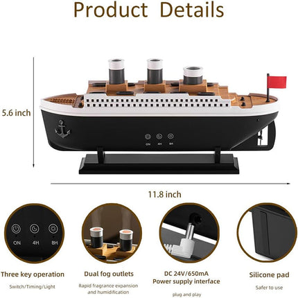 Essential Oil Diffuser, Cool Mist Humidifier with 7 Color Night Light – image 9