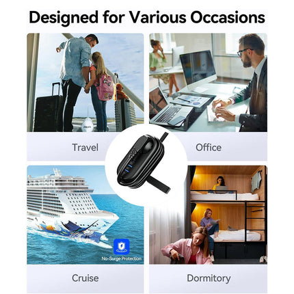 Travel Power Strip with USB Ports, Outlet Extender with USB C – image 9