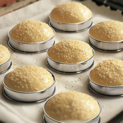 Egg Rings for Frying, Stainless Steel English Muffin Rings Set of 8