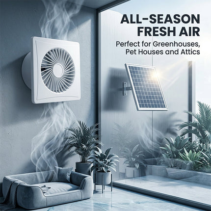 Solar Exhaust Fan for Attic Ventilation, Solar Attic Fan with Adapter – image 10