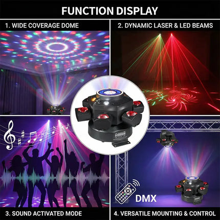 Stage Lights, Moving Head DJ Lights with DMX Control – image 9