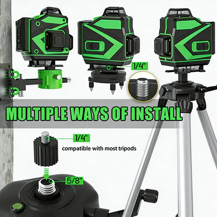 Self Leveling Laser Level, 3x360 Green Cross Line Laser Level for Tiling and Floor – image 8