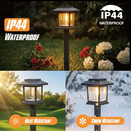 Outdoor Solar Lights for Yard, Waterproof Solar Pathway Lights – image 10