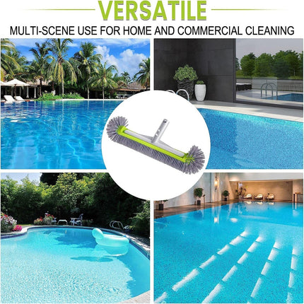 Heavy Duty Pool Brush Head, Nylon Pool Brushes for Walls and Tile with Aluminum Back and EZ Clips – image 12