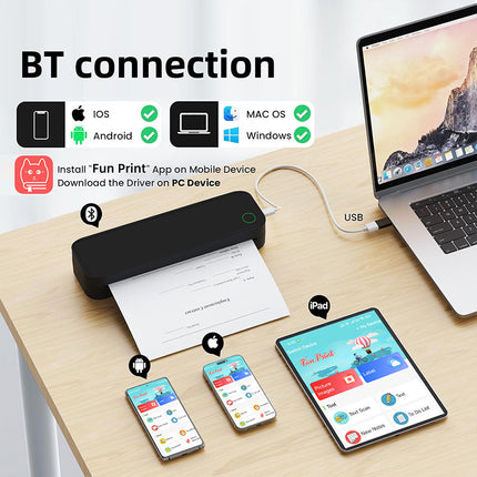 Portable Thermal Printer, Wireless Printer for Phone and Laptop – image 6