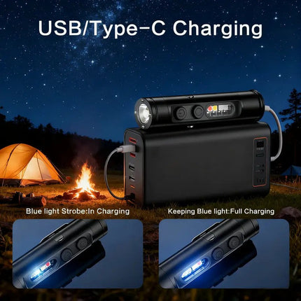 Rechargeable Flashlight, Mini Keychain Flashlight with Window Breaker – image 9