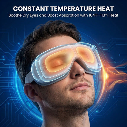 Heated Eye Massager with Bluetooth Music, Smart Eye Massager with Air Pressure and Vibration – image 8