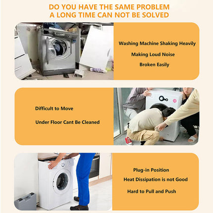 Washer Dryer Stand with Wheels, Washing Machine Pedestal – image 8