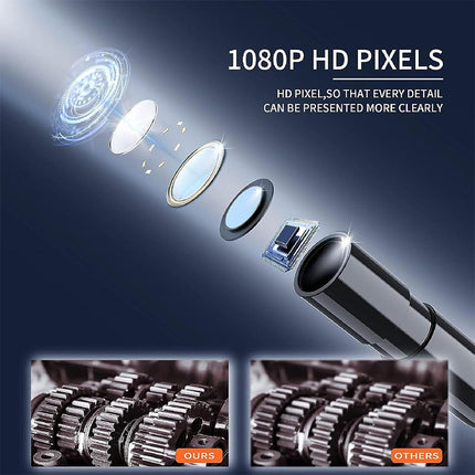 Borescope Camera, Industrial Endoscope with LCD Screen and 8 LED Lights – image 8