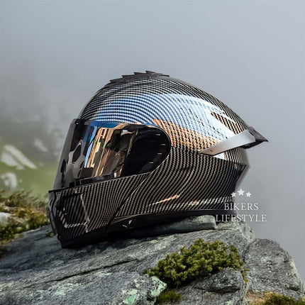 Full Face Motorcycle Helmet Modular, Flip Up Modular Helmet with Visor – image 9