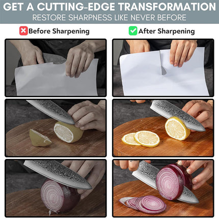 Rolling Knife Sharpener with Whetstones, Knife Sharpening Stones – image 8