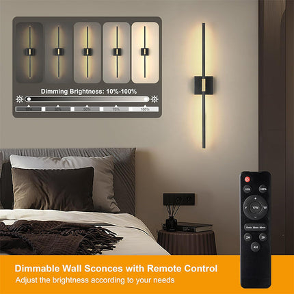Battery Operated Wall Sconces Set of 2, Rechargeable Wall Sconce with Remote – image 10