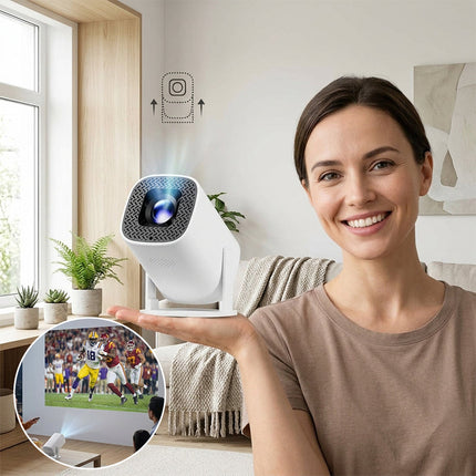 Portable Projector with WiFi 6 and Bluetooth, Smart Mini Projector with Auto Keystone – image 8