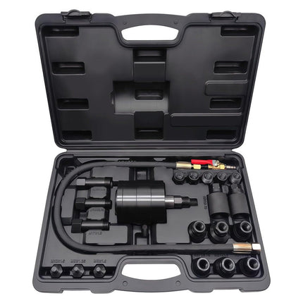 Fuel Injector Removal Tool, 21 Piece Pneumatic Injector Puller Kit with Adapters, Diesel Injector Removal Tool