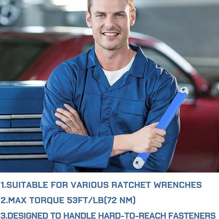 Offset Extension Wrench 15 Inch, Tight Space Automotive Wrench – image 13