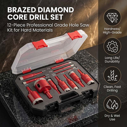 Diamond Drill Bit Set, Tile Drill Bit for Porcelain and Ceramic – image 10
