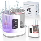 Electric Makeup Brush Cleaner Machine with Dryer, 3 in 1 Brush Spinner, Makeup Brush Holder for Vanity Accessories