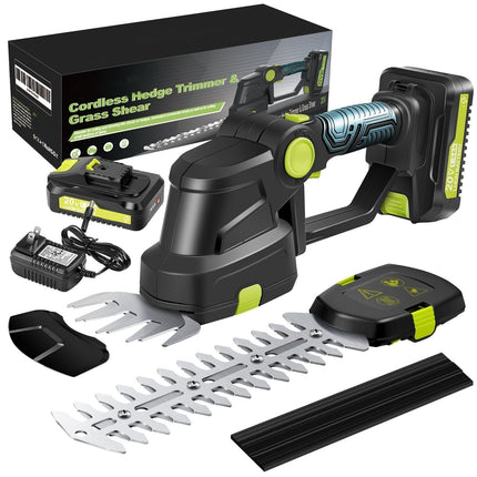 Cordless Hedge Trimmer, Handheld Shrub Trimmer for Bushes and Lawn Edges – image 11