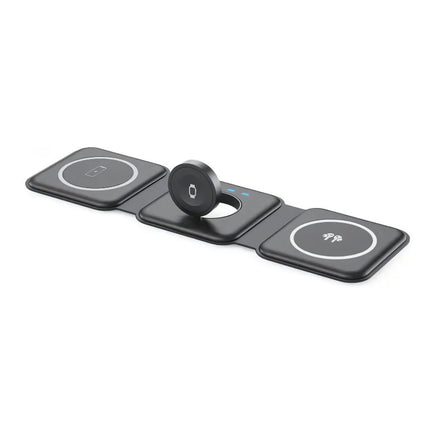 Magnetic Wireless Charger Foldable, Wireless Charging Pad, Magnetic Phone Charger for Travel and Plane