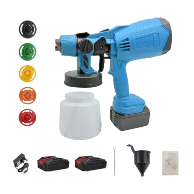 Cordless Paint Sprayer, Battery Powered Spray Painter for House and Furniture