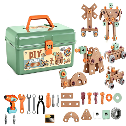 Toy Tool Set with Drill, Pretend Play Toys for Girls and Boys – image 10