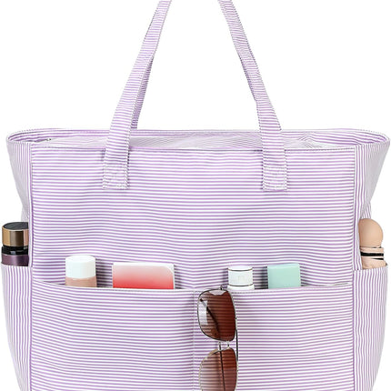 Large Tote Bag for Beach and Pool, Beach Tote with Waterproof Wet Pocket for Grocery – image 39