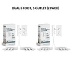 Dual 5 foot / 2 Pcs