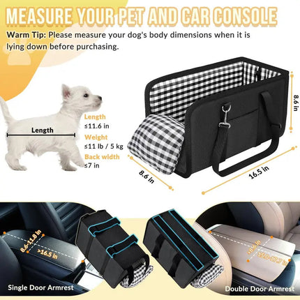 Center Console Dog Car Seat for Small Dogs – image 7