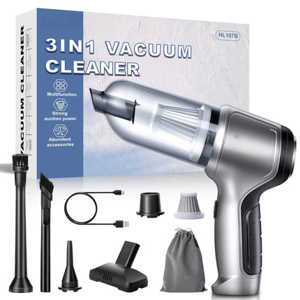 Mini Handheld Cordless Vacuum Cleaner, Car Vacuum with 4 Attachments, Handheld Vac for Car Home and Computer