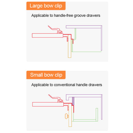 Drawer Front Clamp, One Touch Removable Drawer Holder – image 8