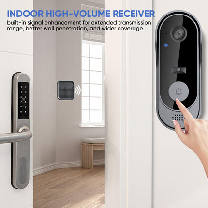 Wireless Doorbell Camera with Chime, Smart Doorbell – image 9