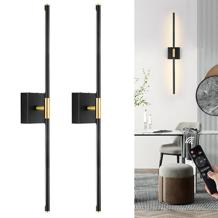 Battery Operated Wall Sconces Set of 2, Rechargeable Wall Sconce with Remote