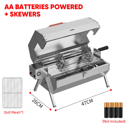 Portable Electric BBQ Grill with Rotisserie, Tabletop Electric Grill – image 9