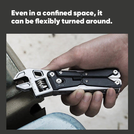 Adjustable Wrench Tool 11 in 1, Pocket Multi Tool Wrench with Pliers and Belt Pouch – image 10