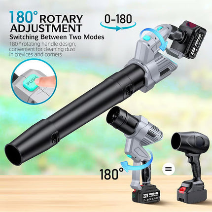Cordless Leaf Blower with 2 Batteries and Charger, Handheld Yard Blower for Lawn and Garden – image 9