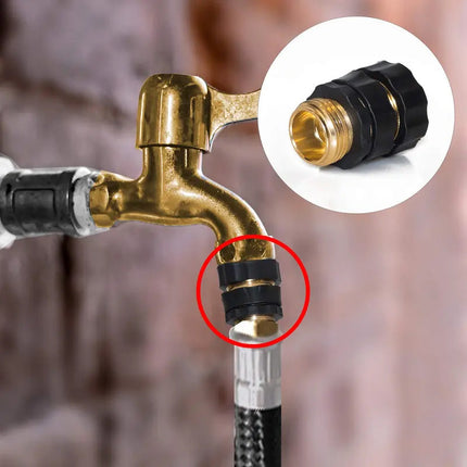 Garden Hose Quick Connector Set, 3/4 Inch Male and Female Hose Connector with Washers – image 9