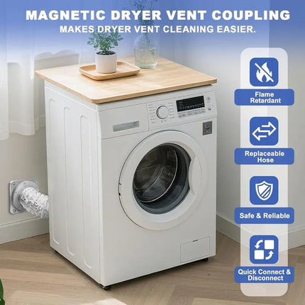 Dryer Exhaust Hose for Small Spaces with Silicone Duct – image 9