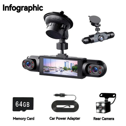 Dash Cam Front and Rear, 1080P Dash Cam with 64GB SD Card – image 9