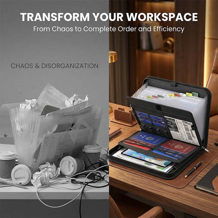 Fireproof Filing Folder, Expandable File Organizer for Documents and Passports – image 9