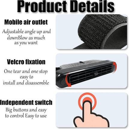 Portable Fan for Car Seat, Car Cooling Fan USB Powered – image 10