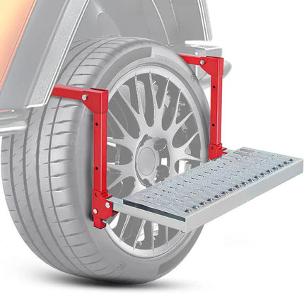 Folding Tire Step for Truck, Heavy Duty Truck Tire Steps with Adjustable Height – image 10