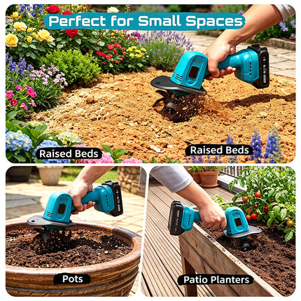 Electric Garden Tiller Cultivator, Electric Cultivator for Flower Beds – image 9