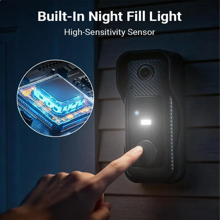 Doorbell Camera with Indoor Screen, Battery Powered Video Doorbell – image 5