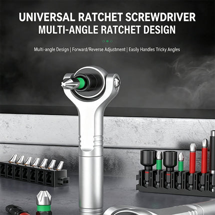 Ratchet Screwdriver Set, Multi Bit Screwdriver with Magnetic Bit Holder