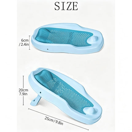 Baby Bath Seat, Infant Bathtub Seat with Heart Mesh for Standard Tubs – image 7