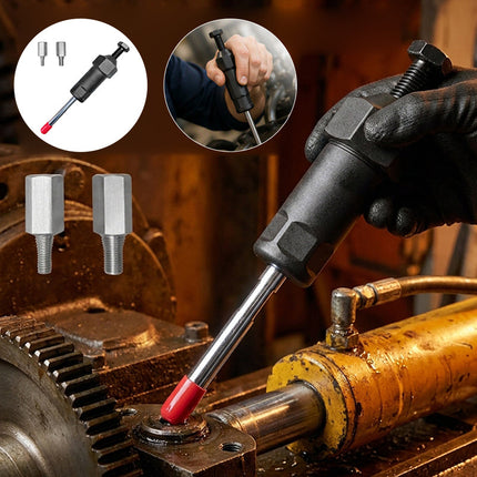 Grease Fitting Cleaner Tool, Zerk Fitting Cleaner with M6 and M8 Adapters