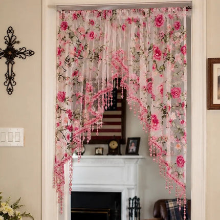 Sheer Curtains for Bedroom, Floral Lace Window Curtain 2 Panels – image 30