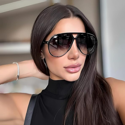 Square Lens Aviators with UV400 Protection, Retro Vintage Sunglasses – image 6