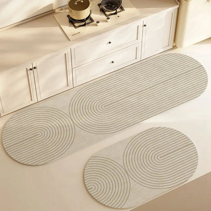 Diatomite Bath Mat, Non Slip Stone Bath Mat with Rubber Backing – image 4